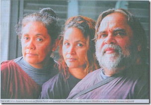 sam watson  rhonda purcell & roxanne mc donald in oodgeroo bloodline to country