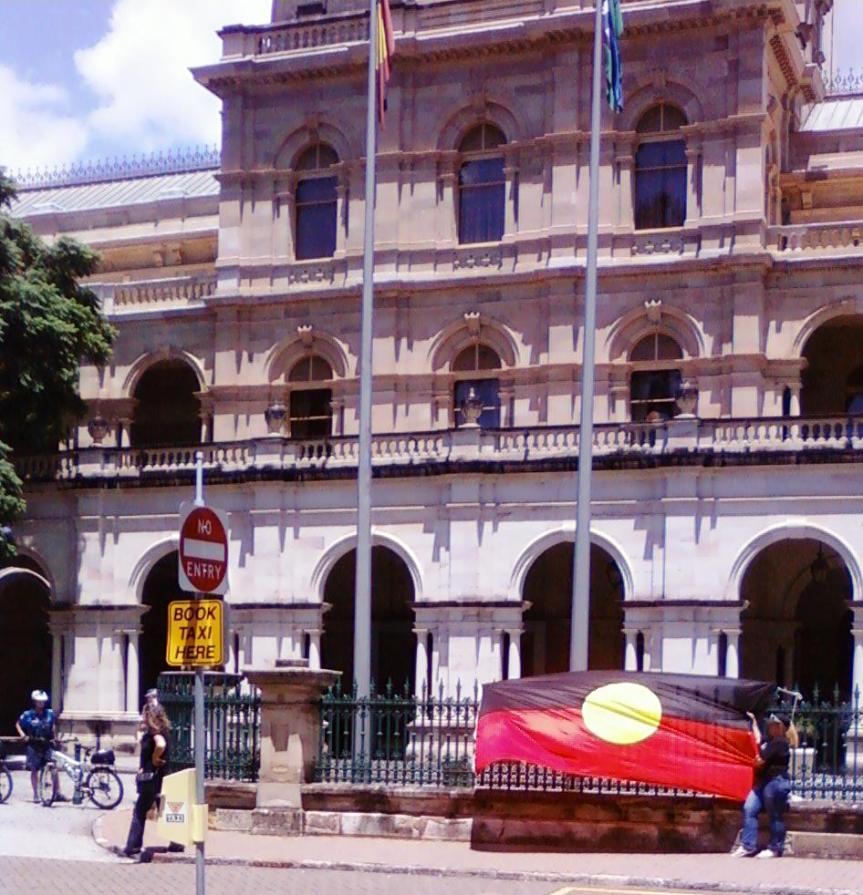 Aboriginal flag at Parliament