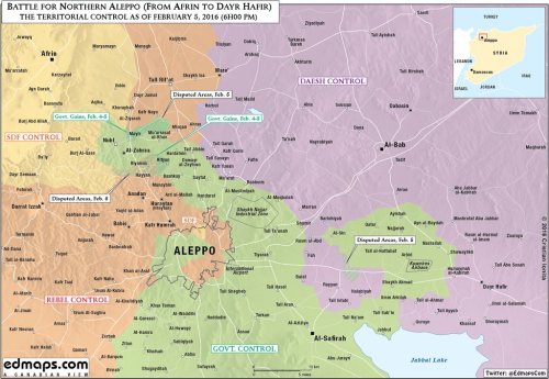 Click image to enlarge map of Aleppo and environs